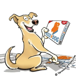 Puzzle Dog cartoon